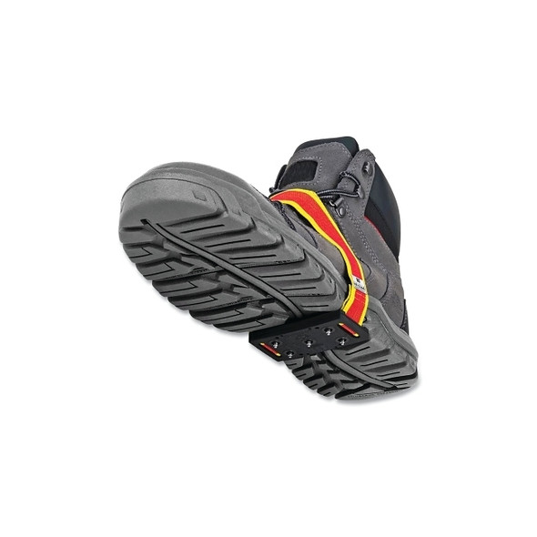 Mid-Sole Intrinsic Ice Cleat, One Size, Polymer Blend, Black/Red/Yellow, Low Profile