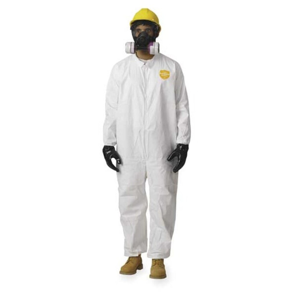 Collared Disposable Coveralls, 4Xl, White, ProShield(R) 60  NG125SWH4X002500