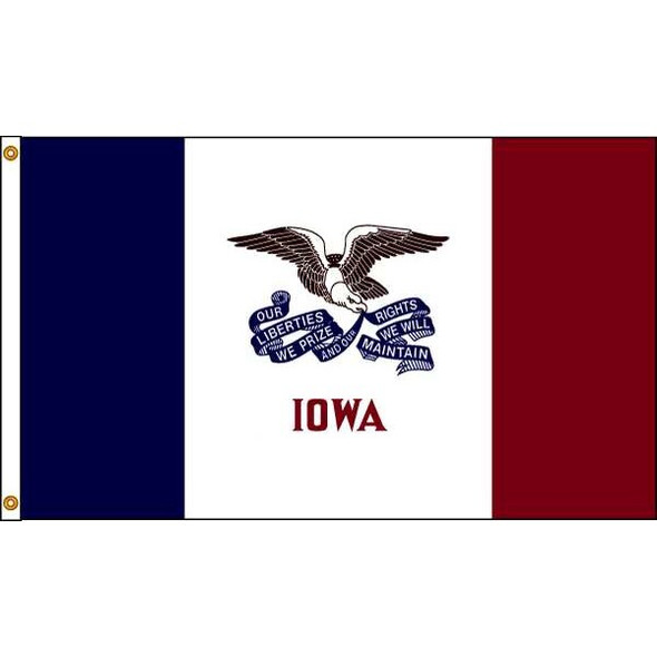 Annin Flagmakers Iowa Flag,5x8 Ft,Nylon 141780