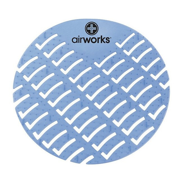 Air Works Urinal Screen,Round,Blue,Eucalyptus,PK60 AWUS001-BX