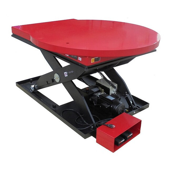 Dayton Scissor Lift Table,2000 lb Load Capacity 60NH63