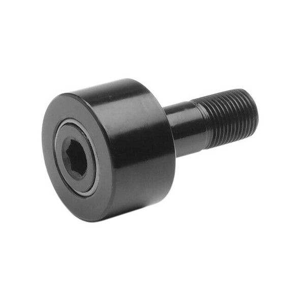 Double Sealed Cam Follower, Flat Stud, Alloy Steel, 1-3/4 in Dia, 1 in Wd