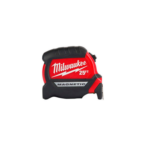 Milwaukee 48-22-0325 1"" x 25' Compact Wide Blade Magnetic Tape Measure