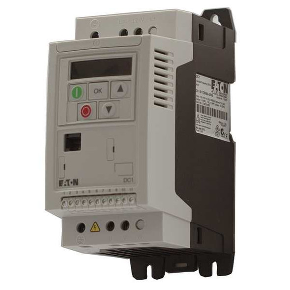 Eaton Variable Frequency Drive,1 hp,240V AC DC1-124D3NN-A20CE1