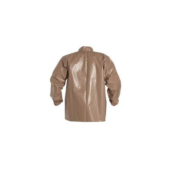 Tychem 5000 Lab Jacket, Tychem(R) 5000, Hook-and-Loop Closure, Tan, L, 6 PK