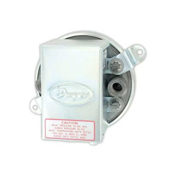 Pressure Switch, Standard, SPDT, 0.15 to .5 in H2O Range
