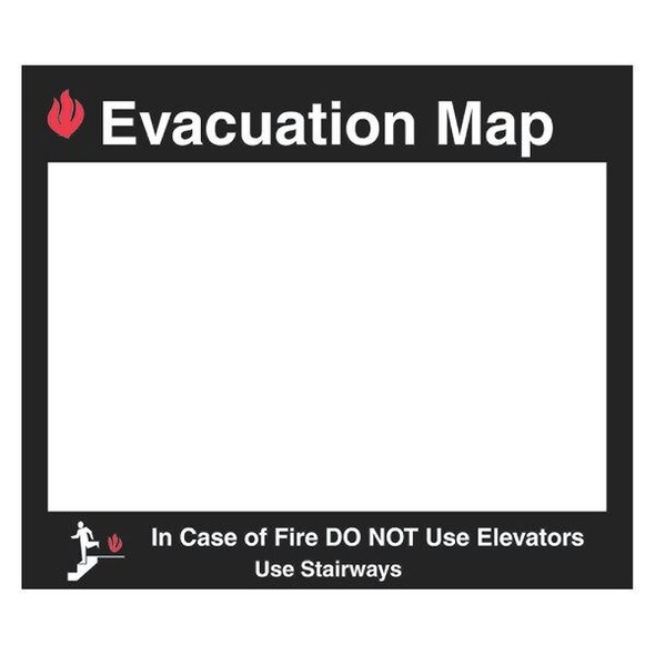 Manufacturer Varies Evacuation Map Holder,15 x 17-1/2 In. 102852