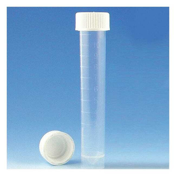 Globe Scientific Test Tube,0.62 in Dia,White,PK1000 6102B