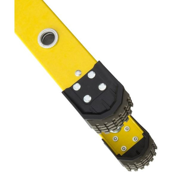 Louisville 10 ft Overall H, Manhole Ladder, Fiberglass, Yellow Finish, 375 lb Load Capacity FE8910