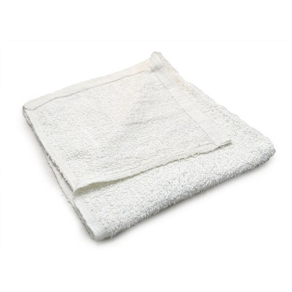 R & R Textile Terry Cleaning Towels 16" x 19", White, 4320PK Z51749
