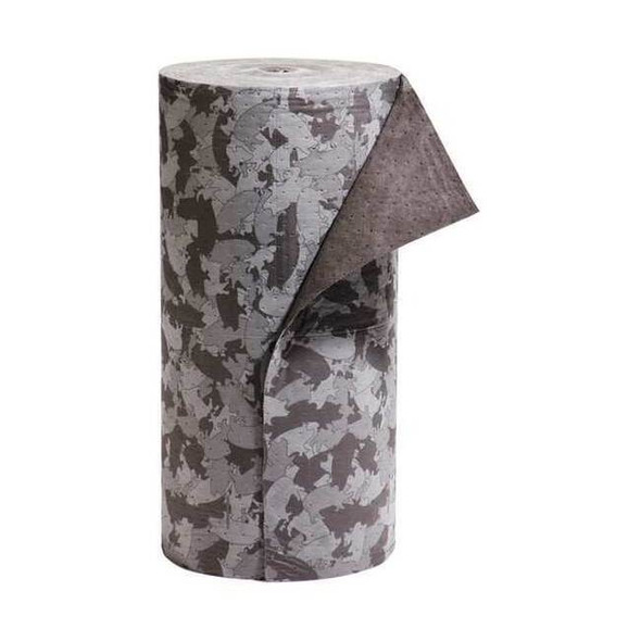 Pig Sorbent Roll, 47 gal, 32 in x 300 ft, Universal, Gray, Polypropylene MAT189