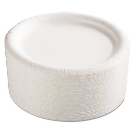 Ajm Packaging Paper Plate,9",Prem Coated,White,PK500 AJM CP9AJCWWH14