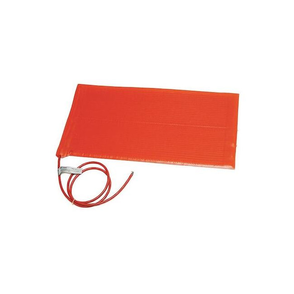 Heating Blanket, Silicone Rubber, 120V, 540W, 6"W x 36"L, w/ PSA