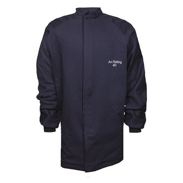 FR Jacket, 40 cal/sq cm, M, 9 oz UltraSoft(R), Hook-and-Loop Closure