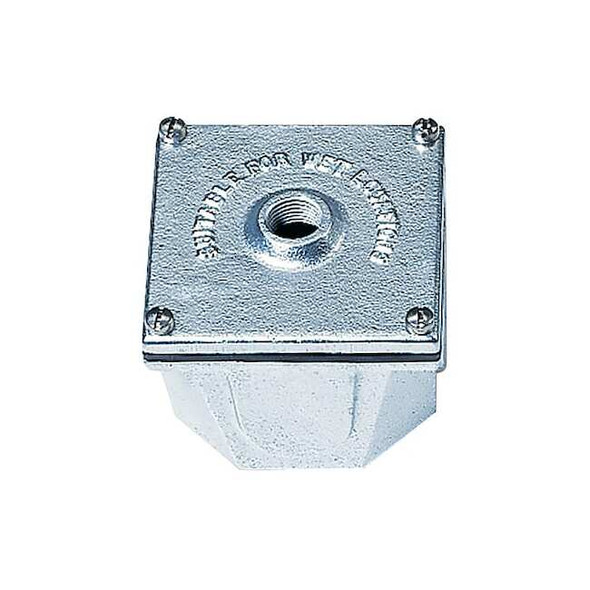Hadco JunctionBox,Gray,CastIron,4inL,4inW BI4