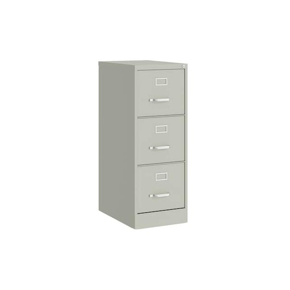 Hirsh 15 in W 3 Drawer Vertical File Cabinet, Light Gray 24857
