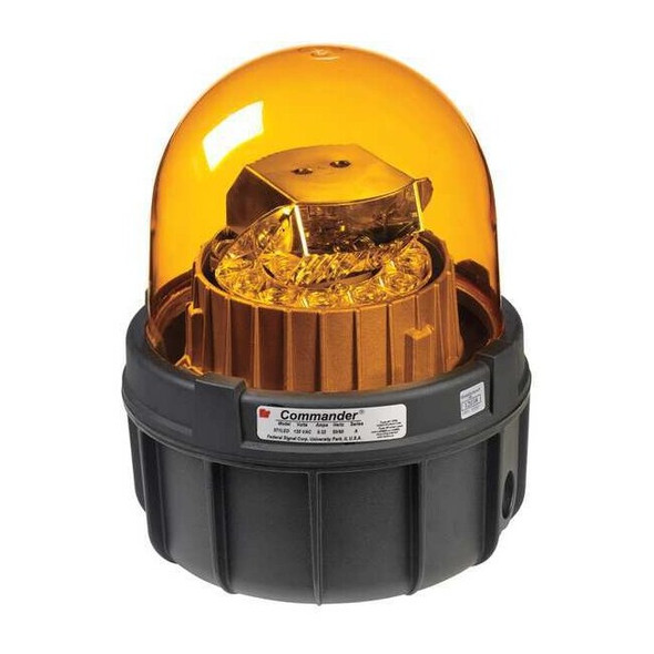 Federal Signal Warning Light, LED, Amber, 120VAC 371LED-120A