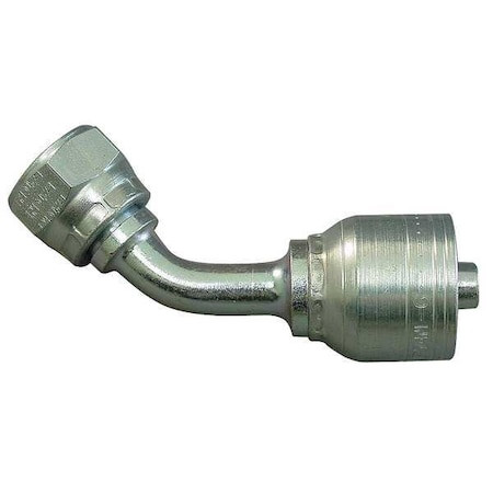 Eaton Aeroquip Hose Fitting, Crimp, Metric, 45, 1/4, M18X1.5 1A6DSA4