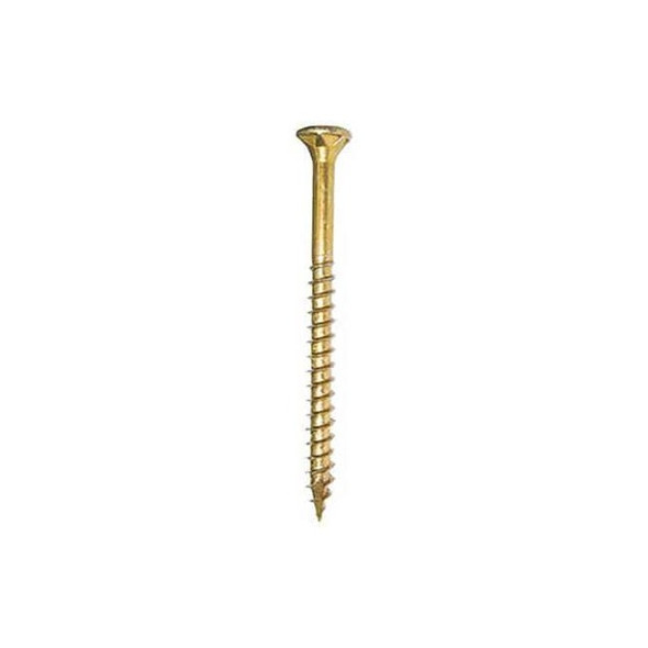 Deck Screw, #12 x 6-3/8 in, Climatek, Flat Head, Torx Drive, 1000 PK