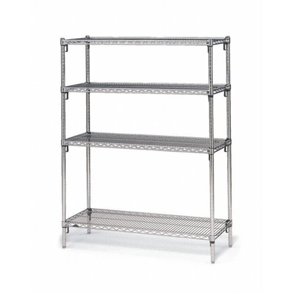 Metro Slanted Wire Shelf, 18"D x 36"W x 1-4"H, Chrome 1836DNC-1PK