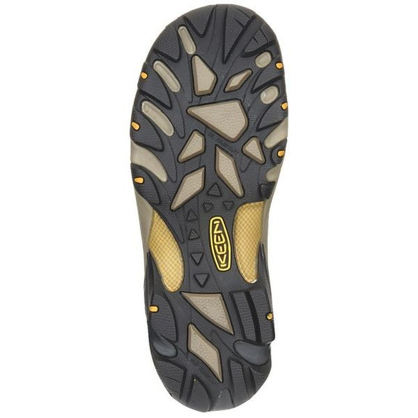 Keen Men's Hiker Boot, 8 EE, Steel Toe, 5 in H, Raven/Tawny Olive, 1018079 1018079