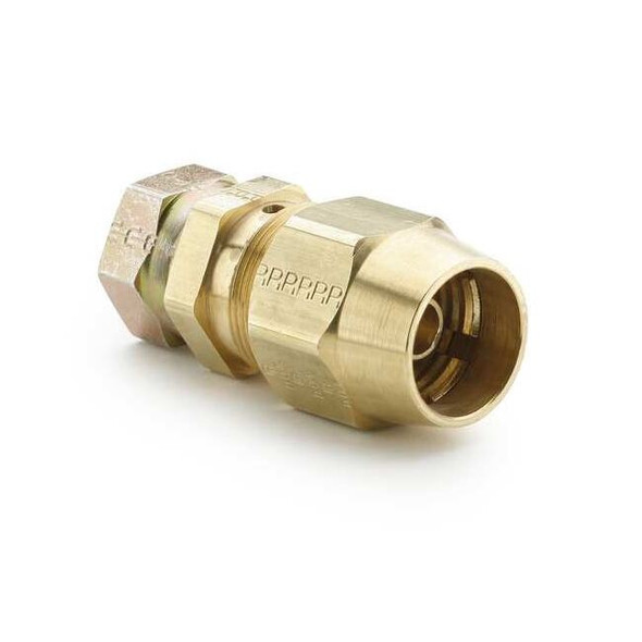 Parker Strt, Brass, Comp. 1/2 in, MBSPP 1/4 in 66RBSV-8-7/8