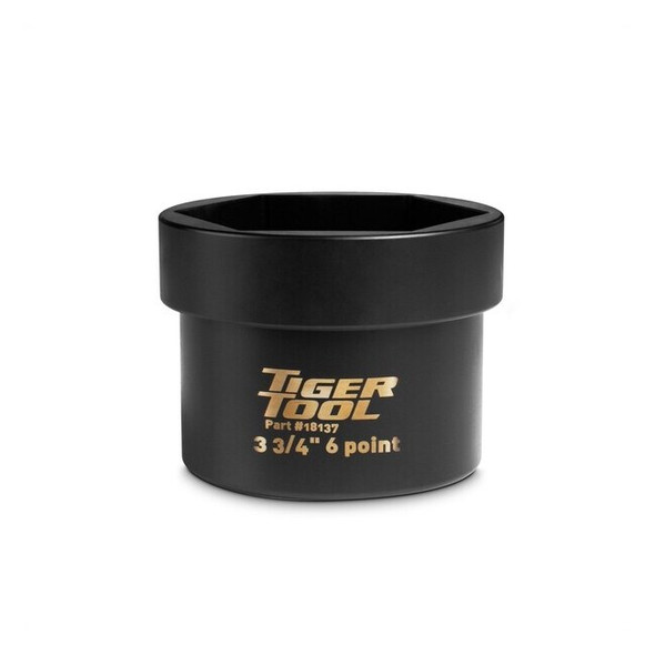 Tiger Tool Axle Nut Socket,3-3/4" 6 Point 18137