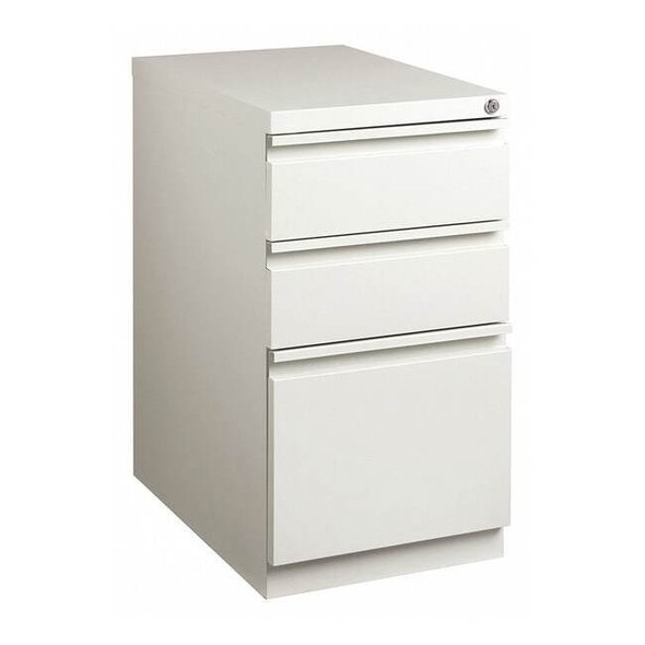 Hirsh 15" W 3 Drawer Desk Pedestal, Light Gray,  Letter 19304