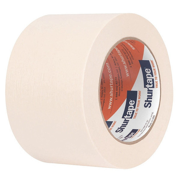 Shurtape General Purpose Masking Tape, High Adhesion Synthetic Rubber-Based Adhesive, PK 16 101540