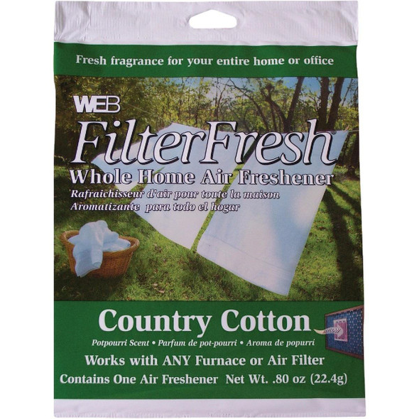WCOTTON Web FilterFresh Furnace Air Freshener, Country Cotton