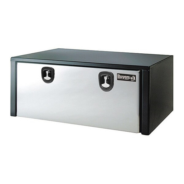 24x24x60 Inch Black Steel Truck Box With Stainless Steel Door