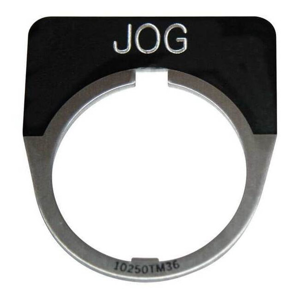 Eaton Cutler-Hammer Legend Plate,Half Round,Jog,Black 10250TM19