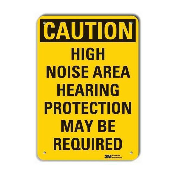 Lyle Caution Sign,10 in. H,Aluminum, LCU3-0413-RA_14x10 LCU3-0413-RA_14x10