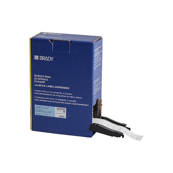 Brady Sleeve Label, White, Polyolefin, 1 in W BM-187-1-312