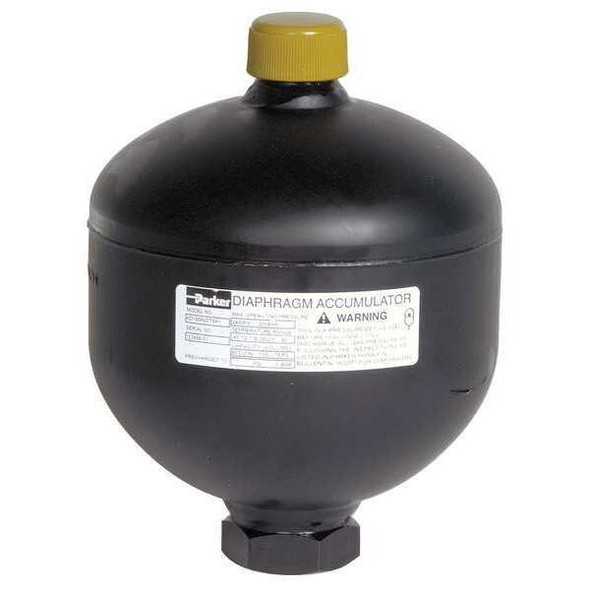 Parker Diaphragm Accumulator,45cu. In.,2600 psi AD075B25T9A1