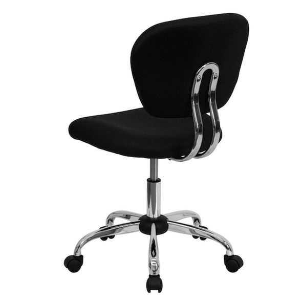 Flash Furniture Task Chair, 17-1-4" to 21", Black H-2376-F-BK-GG