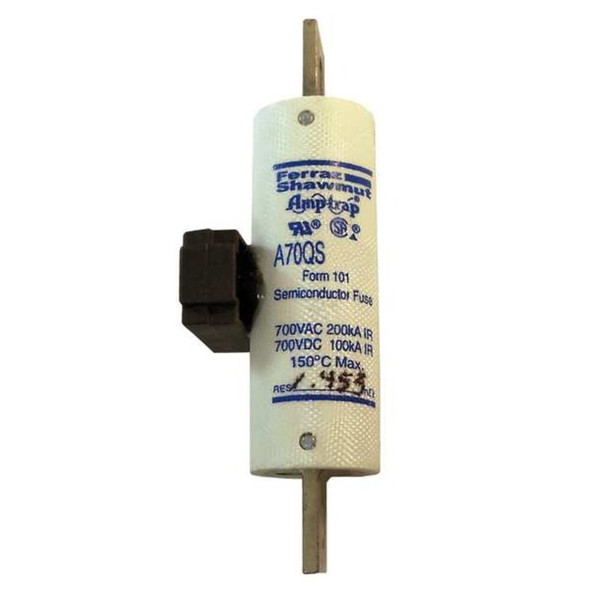 Mersen Semiconductor Fuse, 100A, Fast-Acting, 700V AC, Bolt-On A70QS100-4IL
