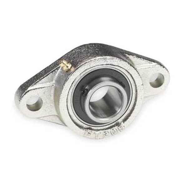 Dayton Flange Bearing,2-Bolt,Ball,3/4" Bore 3FDE1
