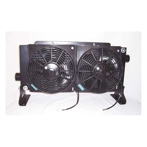 Akg Forced Air Oil Cooler,12VDC,8 to 80 gpm D45-12