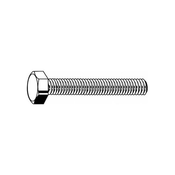 Class 8.8, M16-2.00 Hex Head Cap Screw, Zinc Plated Steel, 80 mm L, 10 PK