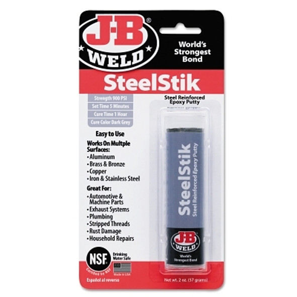 SteelStik™ Epoxy Putty, 2 oz, Puttysick Skin Packed, Dark Gray