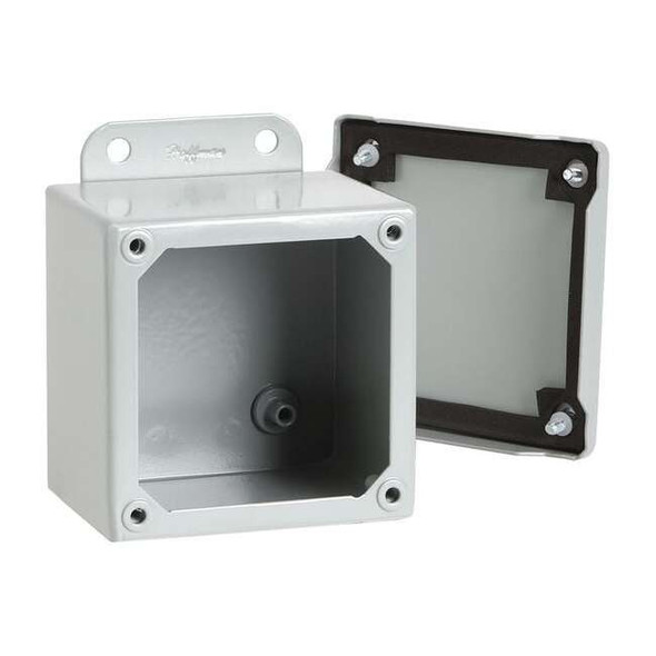 Captive Screws Electrical Enclosures, 6 in H, 3 in D, 4 in W, 12, 13, Steel