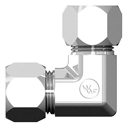 Weatherhead Elbow,Steel,Comp.1/4in,Comp.5/16in 7505X04X04