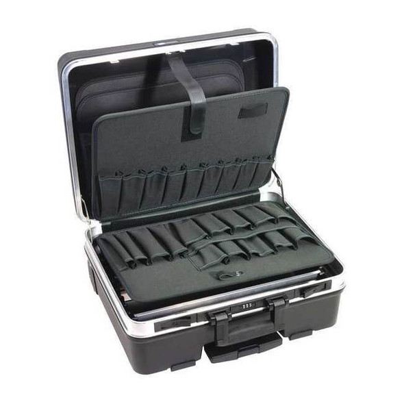 Tool Case with 38 compartments, Plastic, 20 1/4 in H x 17 3/8 in W