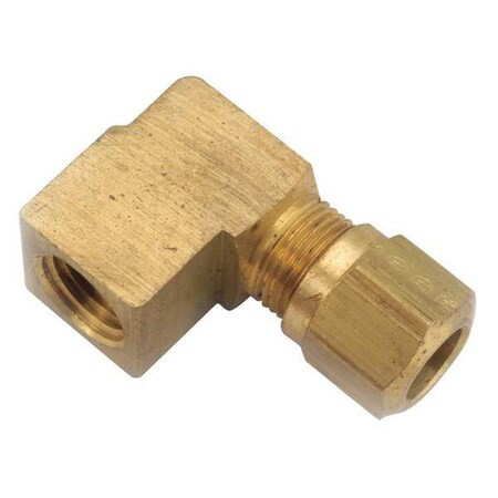 Anderson Metals Elbow, Brass, Comp. 3/8 in, Comp. 5/8 in 1470X6X6
