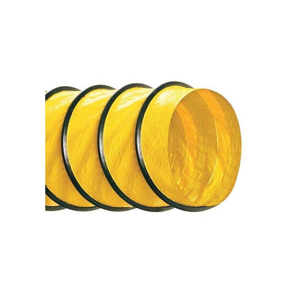 Hi-Tech Duravent Blower Hose with Cuffs,18 in. I.D.,Vinyl 0616-1800-0565