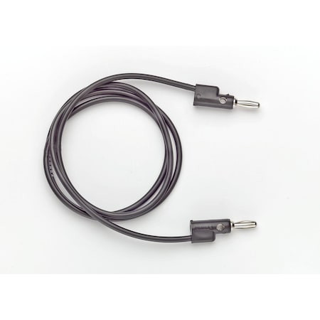 Pomona Electronics Banana Plug Patch Cord,4ft.,Black,5000V B-4-0