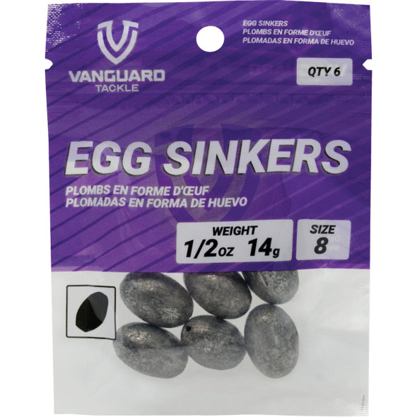 Vanguard Size 9 1/4 Oz. Egg Sinker (10-Pack) VEGS14