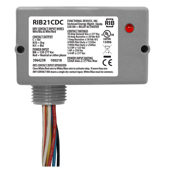 RIB Relays Enclosed Relay RIB21CDC