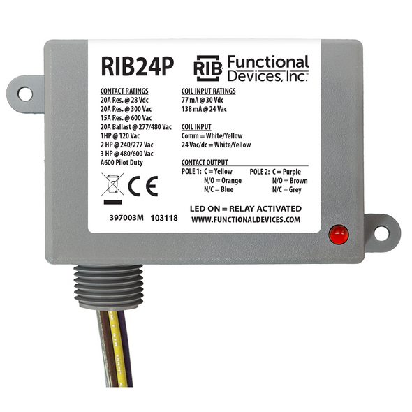 RIB Relays Enclosed Power Control Relay RIB24P